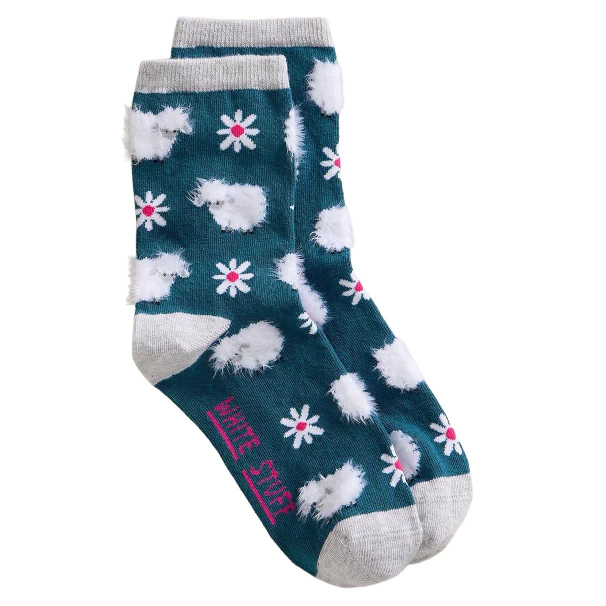 White Stuff Fluffy Sheep Ankle Sock